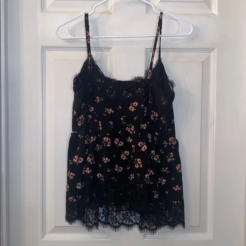 Forever 21 Black Floral Lace Cami NWTs - Picture 9 of 11